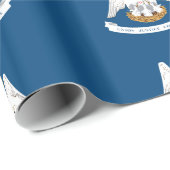Flagge Louisiana Geschenkpapier (Rolleneckpunkt)