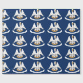 Flagge Louisiana Geschenkpapier (Flach)