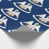 Flagge Louisiana Geschenkpapier (Ecke)