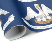 Flagge Louisiana Geschenkpapier (Rolleneckpunkt)