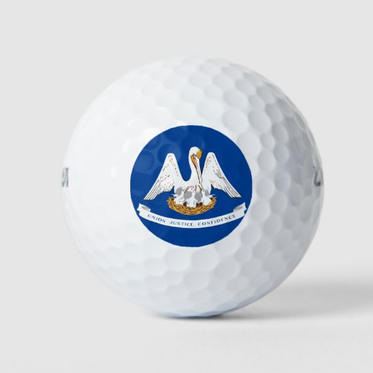 Flagge Louisiana Golfball (Vorderseite)