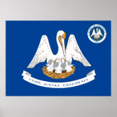 Flagge Louisiana Poster (Vorne)