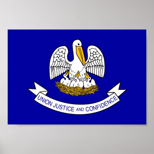 Flagge Louisiana Poster (Vorne)