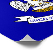 Flagge Louisiana Poster (Ecke)