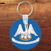 Flagge Louisiana Schlüsselanhänger (Vorderseite)