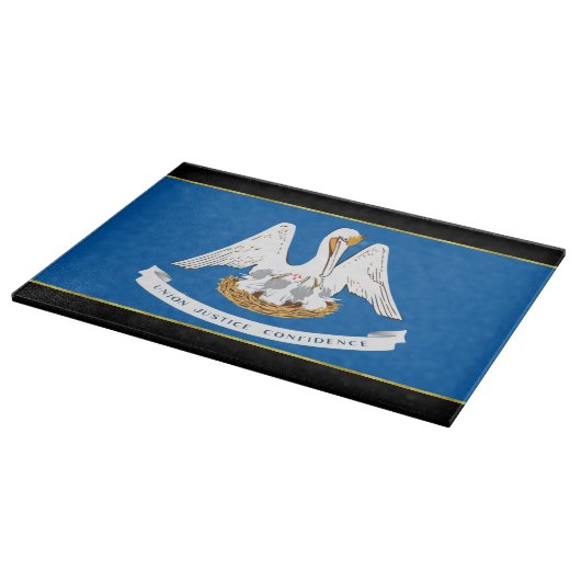 Flagge Louisiana Schneidebrett (Ecke)