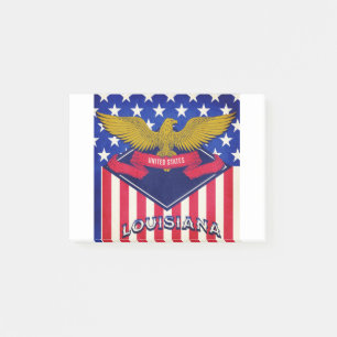 Flagge Louisiana USA Post-it Klebezettel