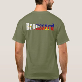 Flagge Louisianas akadisches Broussard Cajun T-Shirt