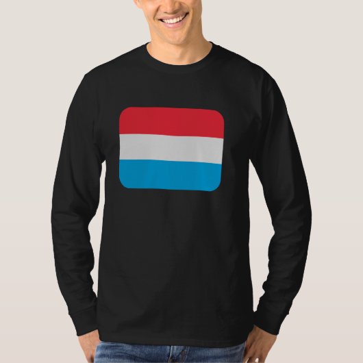 Flagge Luxemburg T-Shirt (Vorderseite)