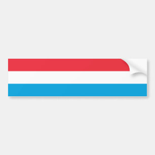 Flagge Luxemburgs Autoaufkleber