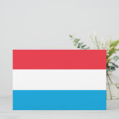 Flagge Luxemburgs Briefpapier (Stehend Vorderseite)