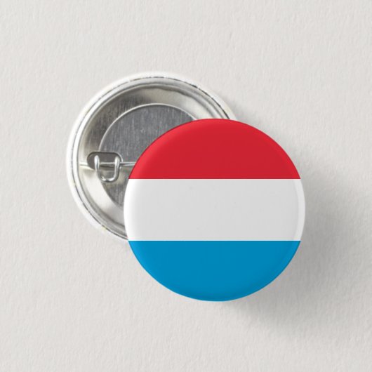 Flagge Luxemburgs Button (Vorne & Hinten)