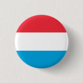 Flagge Luxemburgs Button (Vorderseite)