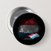 Flagge Luxemburgs Button (Vorne & Hinten)