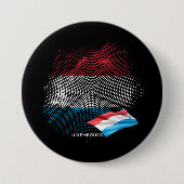 Flagge Luxemburgs Button (Vorderseite)
