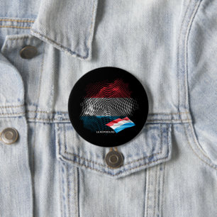 Flagge Luxemburgs Button
