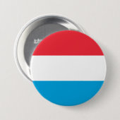 Flagge Luxemburgs Button (Vorne & Hinten)