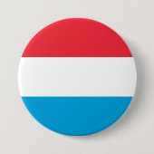 Flagge Luxemburgs Button (Vorderseite)