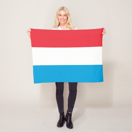 Flagge Luxemburgs Fleecedecke (Beispiel)