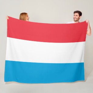 Flagge Luxemburgs Fleecedecke