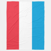 Flagge Luxemburgs Fleecedecke (Vorderseite)