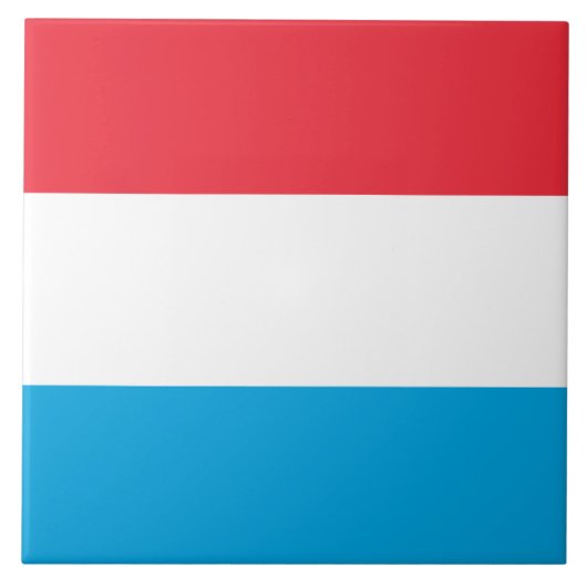 Flagge Luxemburgs Fliese (Vorderseite)