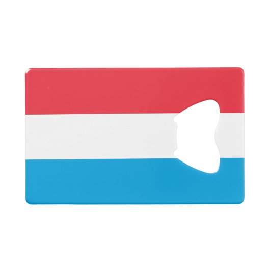 Flagge Luxemburgs Geldbeutel Flaschenöffner (Vorderseite (Horizontal))