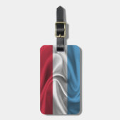 Flagge Luxemburgs Gepäckanhänger (Vorderseite vertikal)