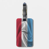 Flagge Luxemburgs Gepäckanhänger (Rückseite vertikal)