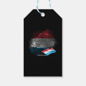Flagge Luxemburgs Geschenkanhänger (Rückseite)