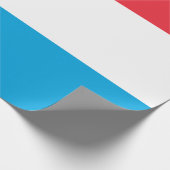 Flagge Luxemburgs Geschenkpapier (Ecke)