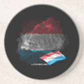 Flagge Luxemburgs Getränkeuntersetzer (Vorne)
