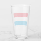 Flagge Luxemburgs Glas (Rückseite)