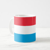 Flagge Luxemburgs Kaffeetasse (Vorderseite Links)