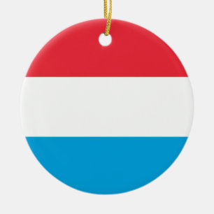 Flagge Luxemburgs Keramik Ornament