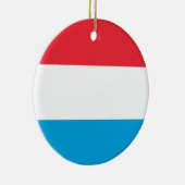 Flagge Luxemburgs Keramik Ornament (Rechts)