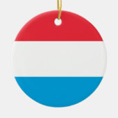Flagge Luxemburgs Keramik Ornament (Vorne)