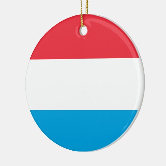 Flagge Luxemburgs Keramik Ornament (Links)