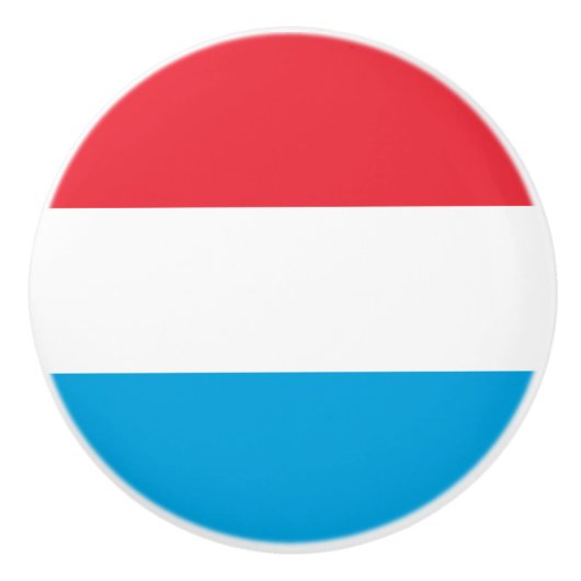 Flagge Luxemburgs Keramikknauf (Vorderseite)
