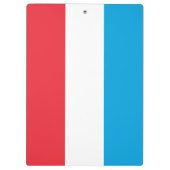 Flagge Luxemburgs Klemmbrett (Rückseite)