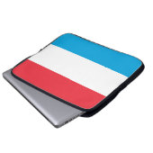 Flagge Luxemburgs Laptopschutzhülle (Vorne Knopf)