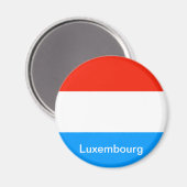 Flagge Luxemburgs Magnet (Vorderseite/Rückseite)