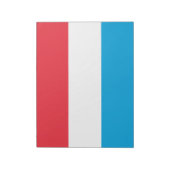 Flagge Luxemburgs Notizblock (Rotiert)