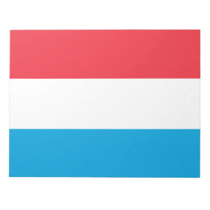 Flagge Luxemburgs Notizblock