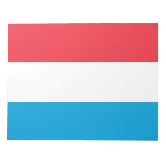 Flagge Luxemburgs Notizblock (Vorderseite)
