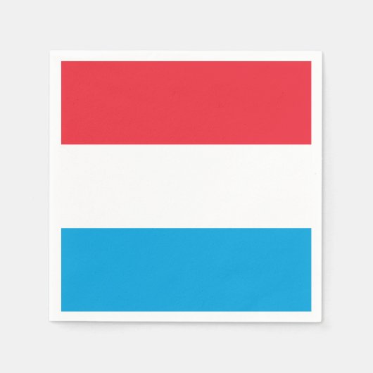 Flagge Luxemburgs Papier Napkins Serviette (Vorderseite)
