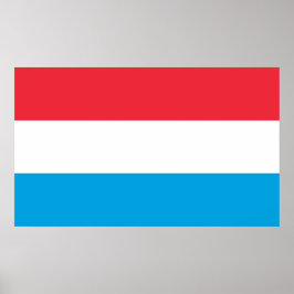 Flagge Luxemburgs Poster