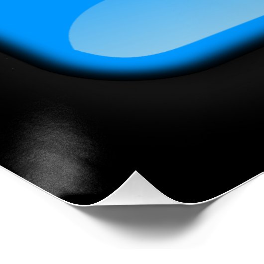 Flagge Luxemburgs Poster (Ecke)