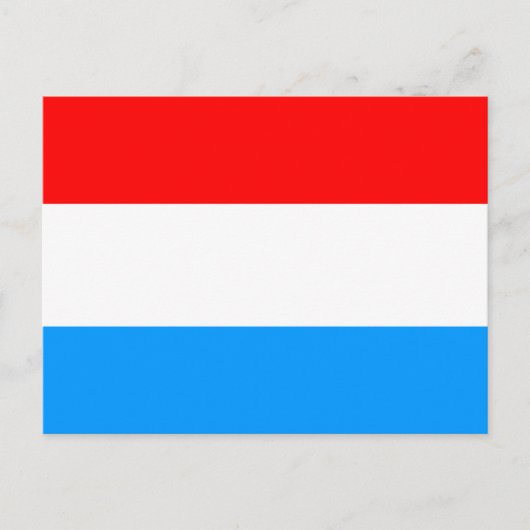Flagge Luxemburgs Postkarte (Vorderseite)