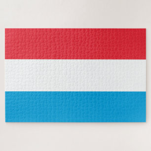 Flagge Luxemburgs Puzzle